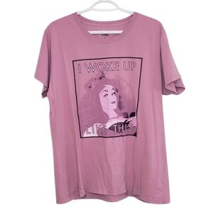 Disney Women's Pink Purple Graphic Tee Sleeping Beauty Size 2XL